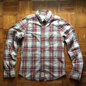 Plaid casual button down